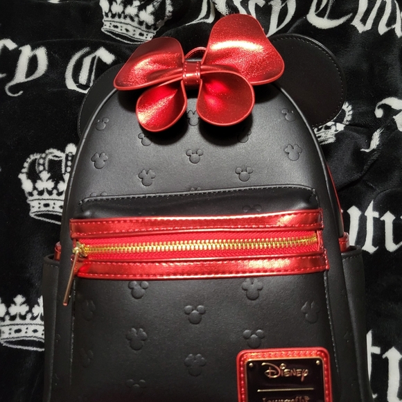 Loungefly Disney Minnie Mouse Metallic Backpack - Picture 6 of 7
